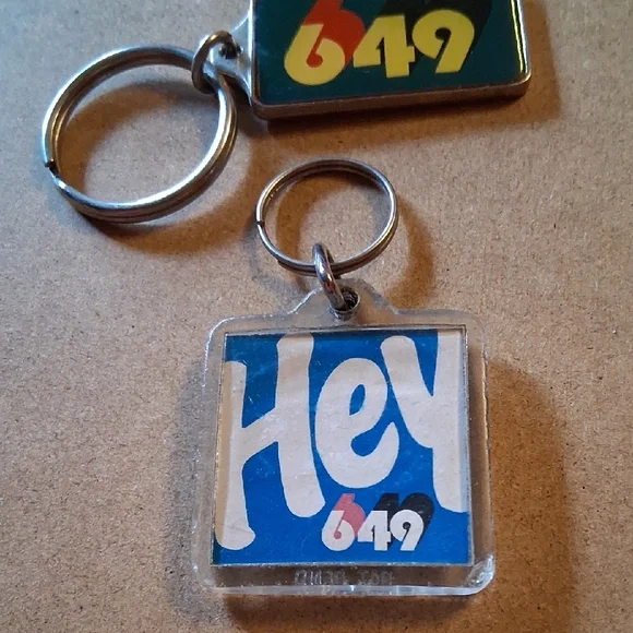 Colorful Keychain Set with Retro Design - Picture 5 of 7